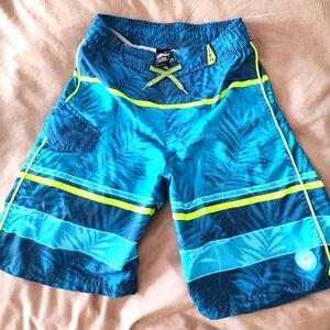 Boys blue swim trunks L Zero Xposur brand